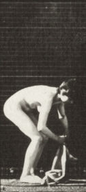 Plate 227 Lifting a cloth from the ground, placing around shoulder and turning — figure reference